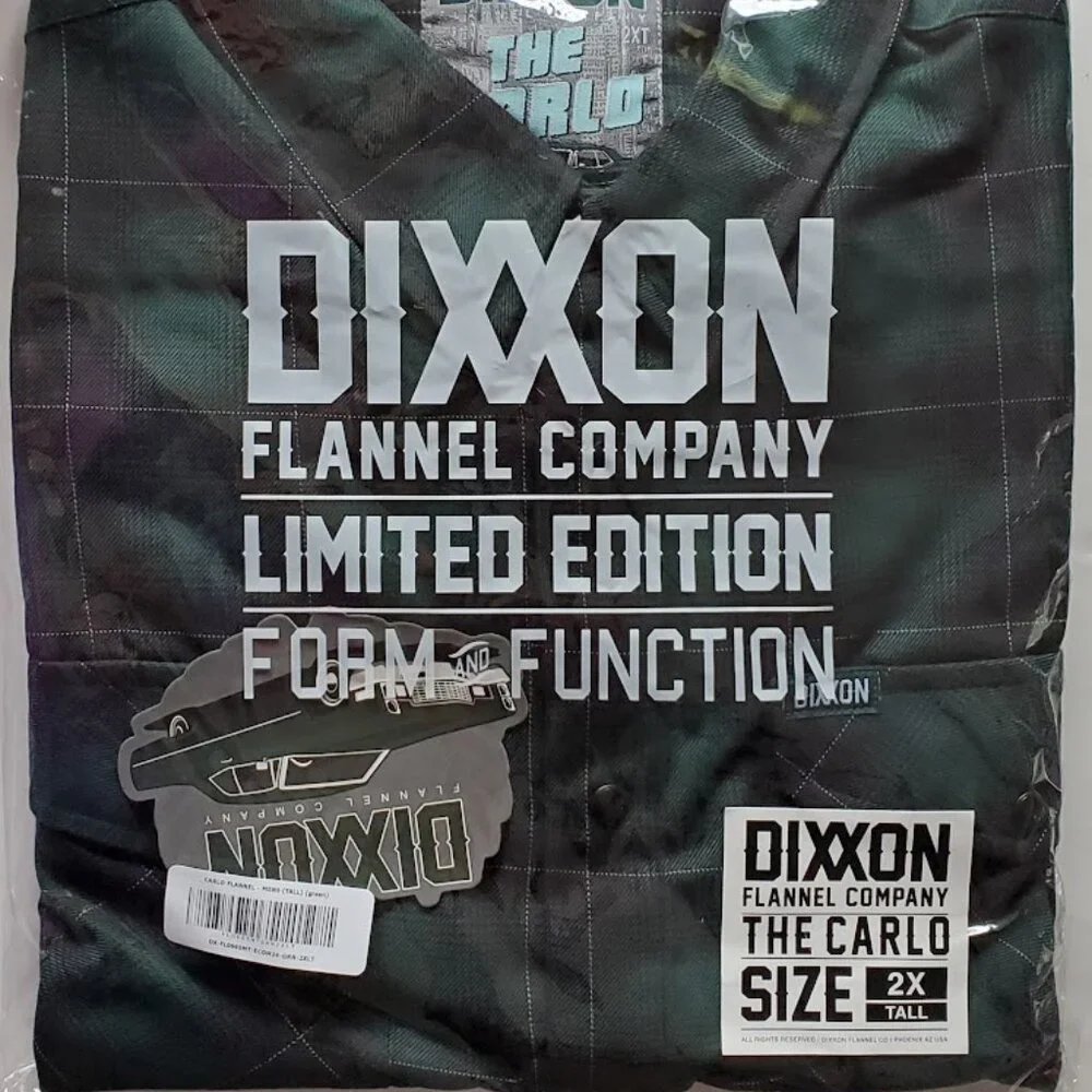 DIXXON Flannel The CARLO Limited Edition Flannel Shirt - Men's 2XL Tall - Picture 9 of 11